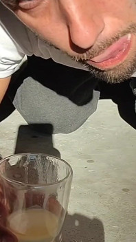 Pissen und creampie aus meinem arsch, einlauf