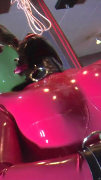 Latex Chicks Seduce Their Friend