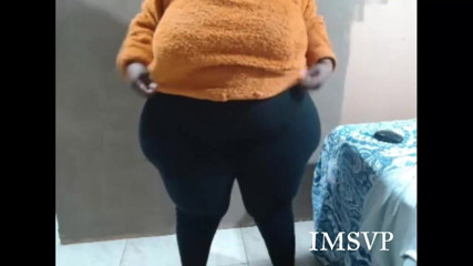 Big black clapping booties: jack off to my gigantic bbw ass changing clothes, episode 4