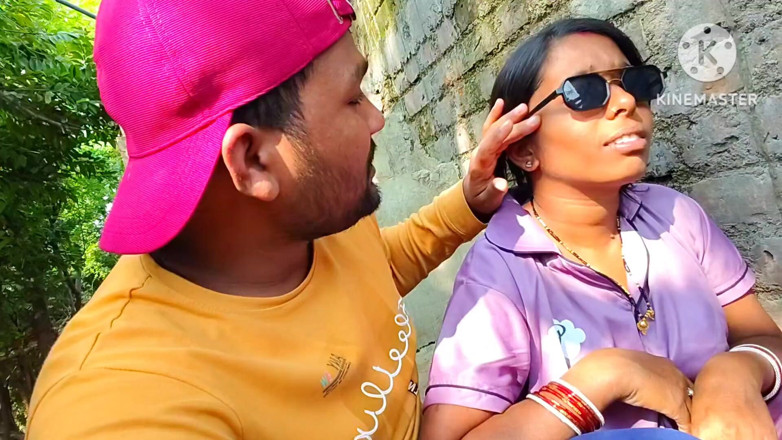 Premi pooja: Neznámý muž, a sexy Bhabhi venku, venku se baví