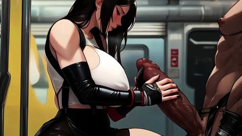 Spicy Toons: Tifa midgar trene biniyor