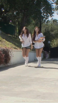 Brunette Students in Lesbo Fun