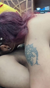 Girl Kissing and Foot Job