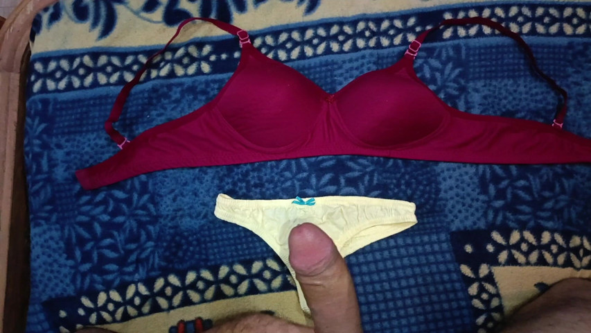 Indian Sexy Boy Huge Cock Masturbation on Sexy Lingerie (Your shikha)
