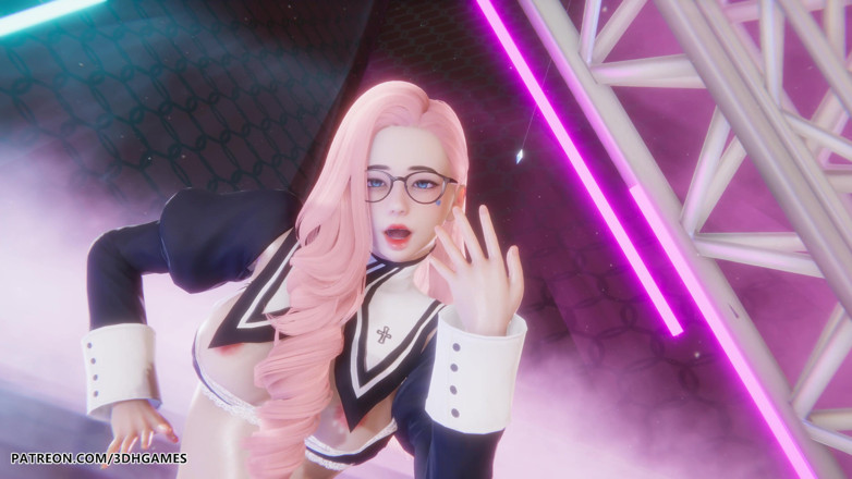 3D-Hentai Games: Love it - เซราฟินเปลื้องผ้าเซ็กซี่