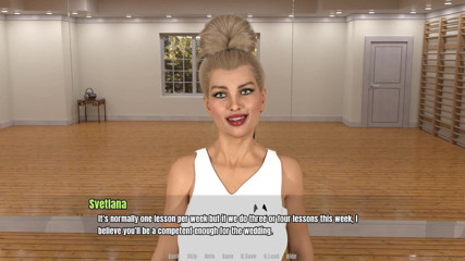 Dirty GamesXxX: Büyükannenin evi: seksi sarışın orta yaşlı seksi kadınla dans ediyor...