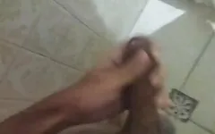 I recorded myself jerking off in the shower very close up cam