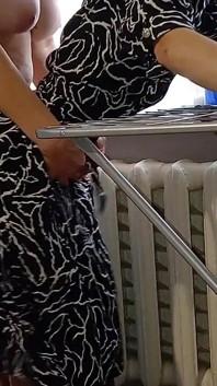 I Caught One of My Neighbors Hanging Out Her Laundry While Another Neighbor Was Fucking Her with a Strapon