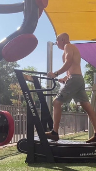 Solo Masturbation with Some Exercise