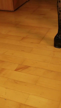 Leopard Tights & Black Pumps - スローシュープレイ&ダングリングセダクション