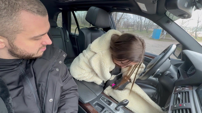 Hottie goddess: Stillende knicken im auto, mamas befehl