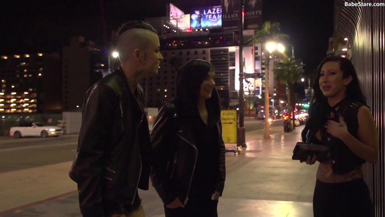Lesbian Babe Stare: Three girls are not shy to show off their natural...