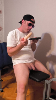 Dildo Fucking and Masturbation