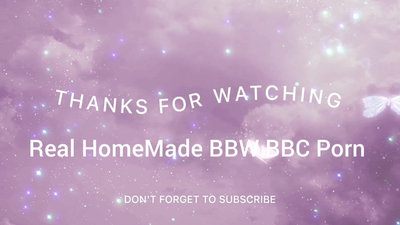 Real homemade BBW BBC porn: Стискаю мої великі цицьки, смокчу мої соски