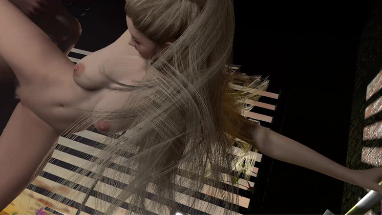 Anime strip club: 3 boyutlu sarışın dans öğretmeni Kala çıplak ateşli vücudu büyük yarakla sikiliyor