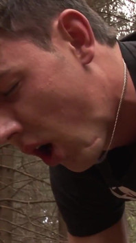 Exclusive video Bareback: Horny guys with hard cocks love to fuck in the woods