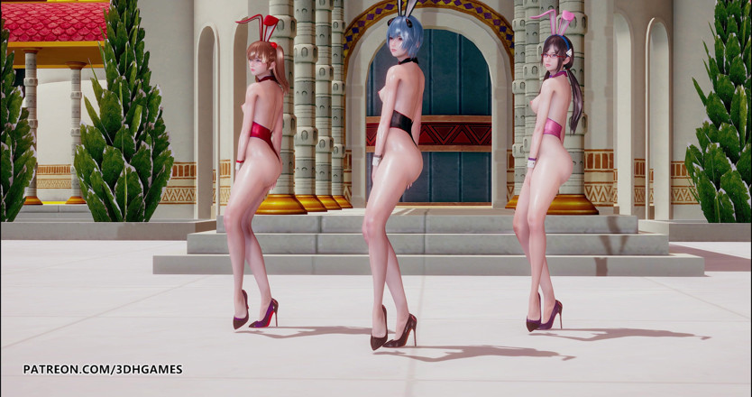 3D-Hentai Games: Somi - tarian bogel hari jadi Evangelion Rei Ayanami Asuka Langley...