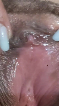 Hairy Pussy Masturbation with Licking