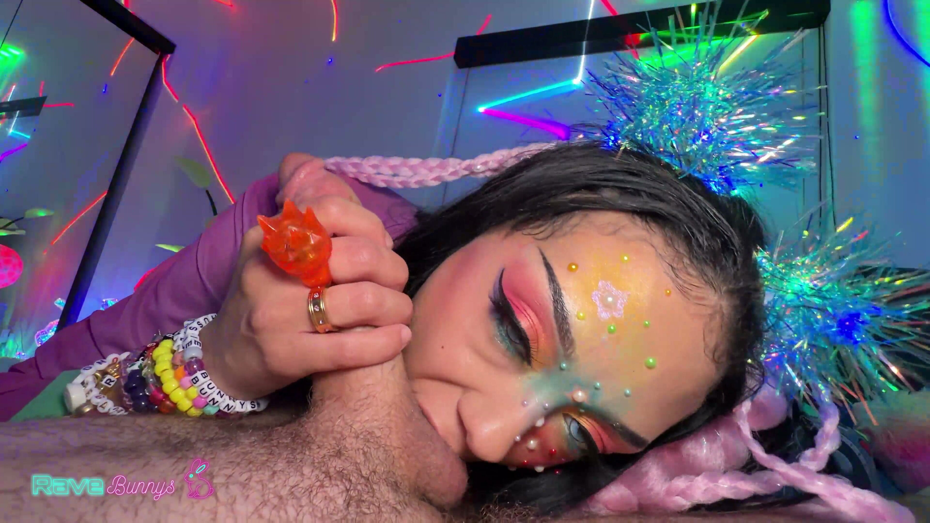 Festival Bianca Bangs Grinds Brian Omally Until He Fills Her Asshole!