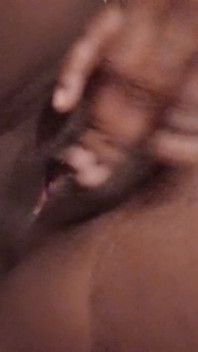 Close up Rubbing Spreading My Pink Black Pussy