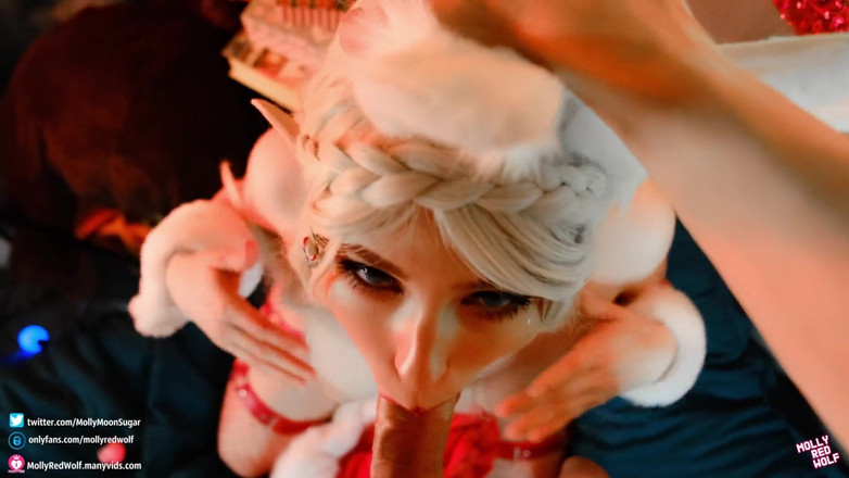 MollyRedWolf: Cadou de Crăciun pentru Zelda (ejaculare înăuntru orală, futai în cur) - Mollyredwolf