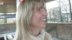 Kinky amateur blonde Sandra anal fucked