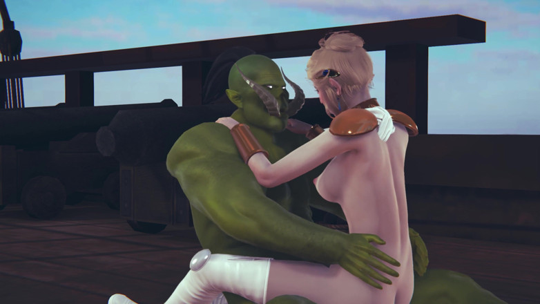 Waifu club 3D: Cute elf rides a big dick