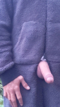 Big Hard Uncut Cock Outdoor Onesie Wanking Close up Cum - Rockard Stepdaddy