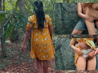 Desi Cum: Desi tetička ji tvrdě ošukaná v lese nahá