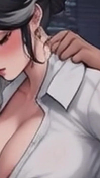 Waifu Setiausaha sudut pandangan pertama - pakaian dalam merah & kongkek pejabat pelbagai rambut