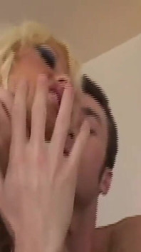 Blonde MILF Deepthroat Gags Till Cum Swap Kiss