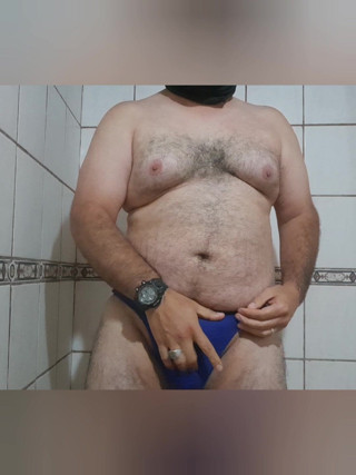 Davidandrexxx: Nice Cum in Blue Thong