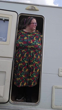 SSBBW Ladybrads Vs Caravan Door