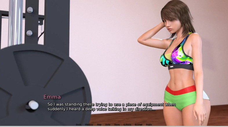 XXX Games Bunk: Laura Lustful Secret - Gameplay - Roleplay - Gym - Bouncing Ass Squat and...