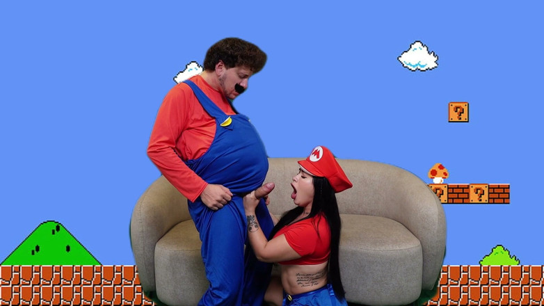AlejandraPalacios: Super Mario Girl Gives Her Tight Pussy to Blowback so...