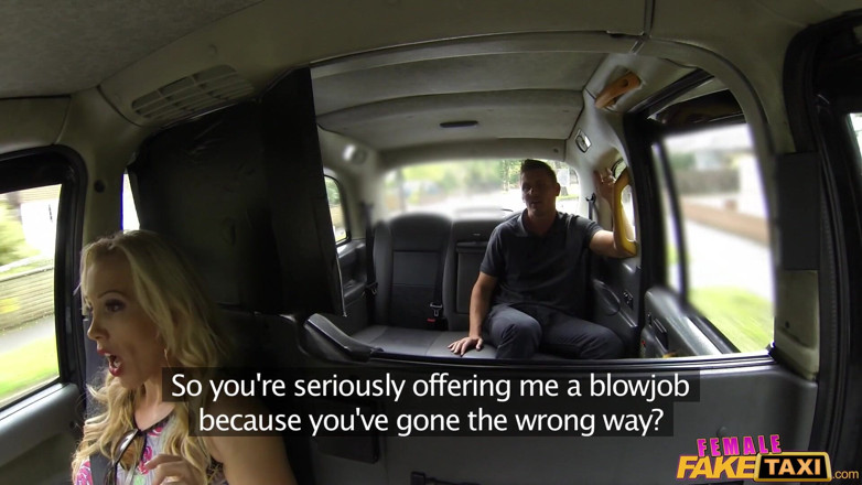 Female Fake Taxi: Female Fake Taxi - Female Fake Taxi Driver Stuffs Her Mouth...