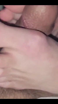 My Sluty Wife Make Me Cum with Her Feet