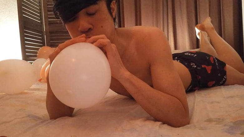 Jon Arteen: Happy Valentine's Day! Jon Arteen Blows up Balloons, One Pops....