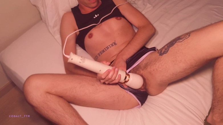 Cobalt FTM: Playing with My Magic Wand Until I Come Hard!