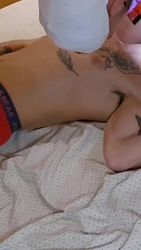 Lubricating My Cock with His Drool