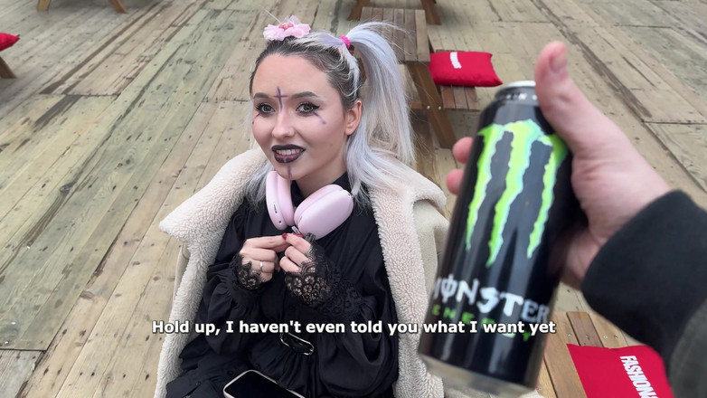 Nika legran: Flexible Alt E-girl Sucks for Energy Beverage and Takes Deep...