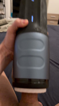 Playing with Toy Masturbator