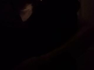 BW_Dolphin: Big black hairy cunt masturbating at night in the darkness....