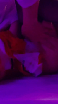 The Cute Girl in Christmas Cosplay Uses Her Tongue so Eroticly That She Can't Help but Suck on Her Pussy. Amateur. Creampie