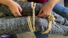 Selfgags femdom bondage: Apucat pentru o după-amiază în robie de sora mea vitregă plictisită și...