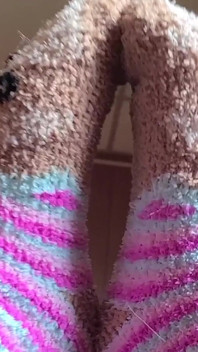 3 Minuten Fuzzy Faultier-Sockenliebe