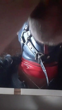 17 minutes of hogtied extreme blowjob and deepthroat with massive oral creampie