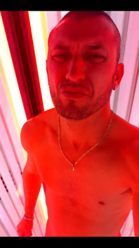 At Solarium Moment of Relaxation