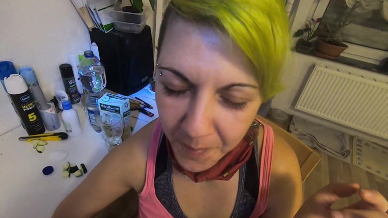 bekycarril: She drinks 11 loads of collected cum from a glass