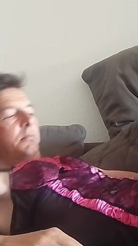 Leatransteen Rides Dildo, Pump Cock and Cums Massive